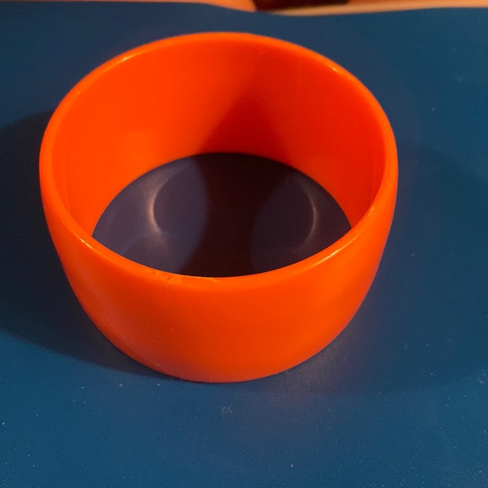 Bright orange bangle bracelet